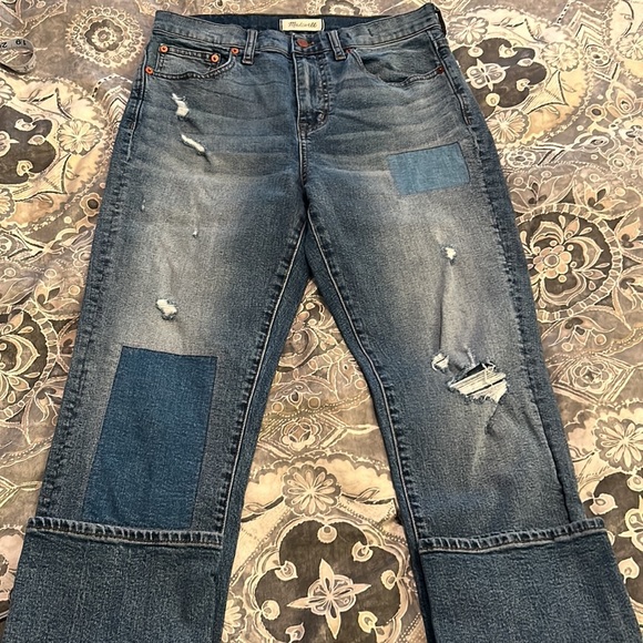 Madewell Cruiser Straight Jeans Patched Up Edition - Picture 11 of 11